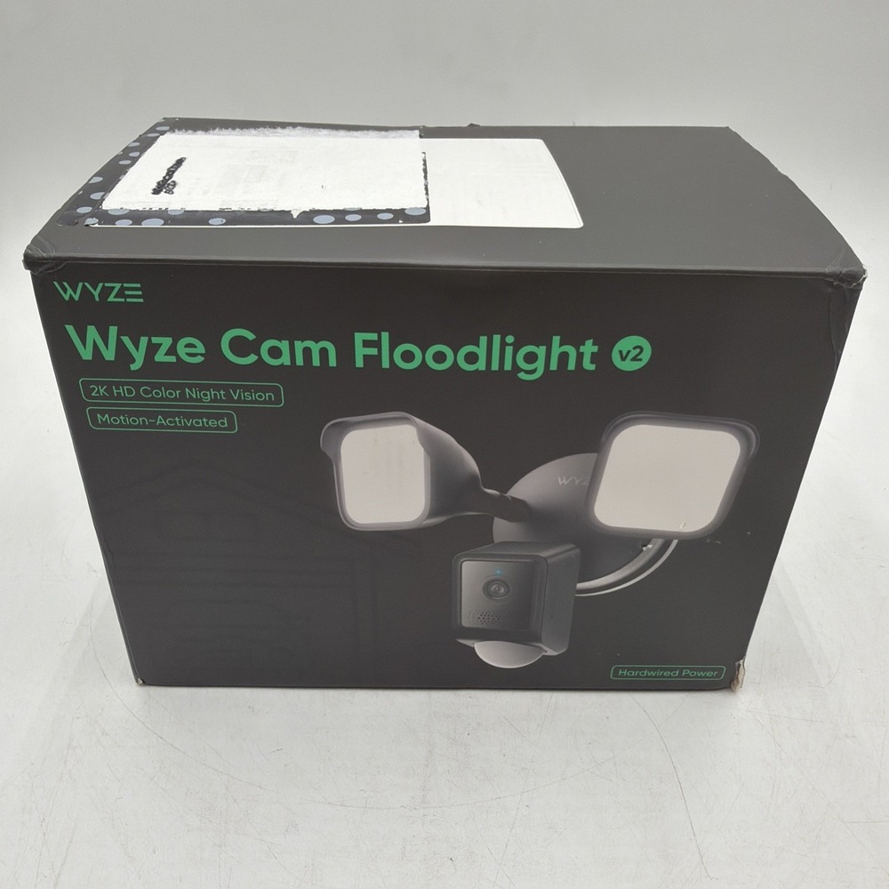 Wyze Cam Floodlight V2 Motion-Activated 2K HD Color Night Vision Camera